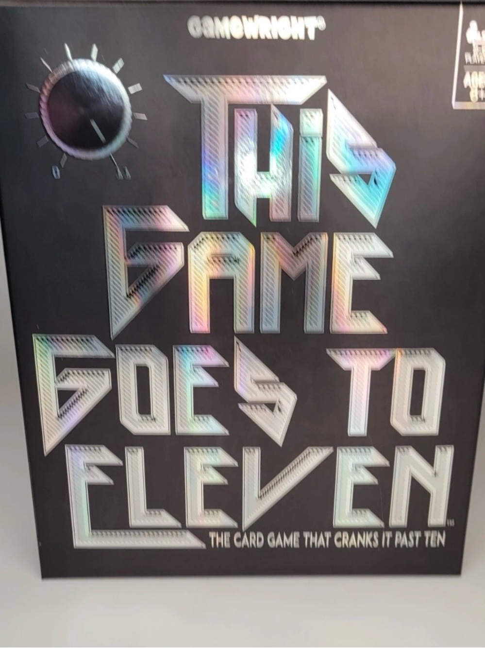 This Game Goes to Eleven Card Game - Gamewright - Black with Holographic Accents